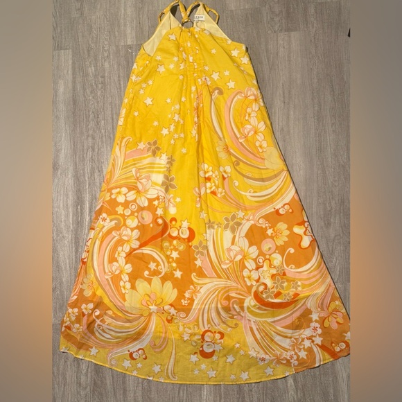 Hale Bob Yellow and Orange Floral Maxi Dress - Picture 3 of 16
